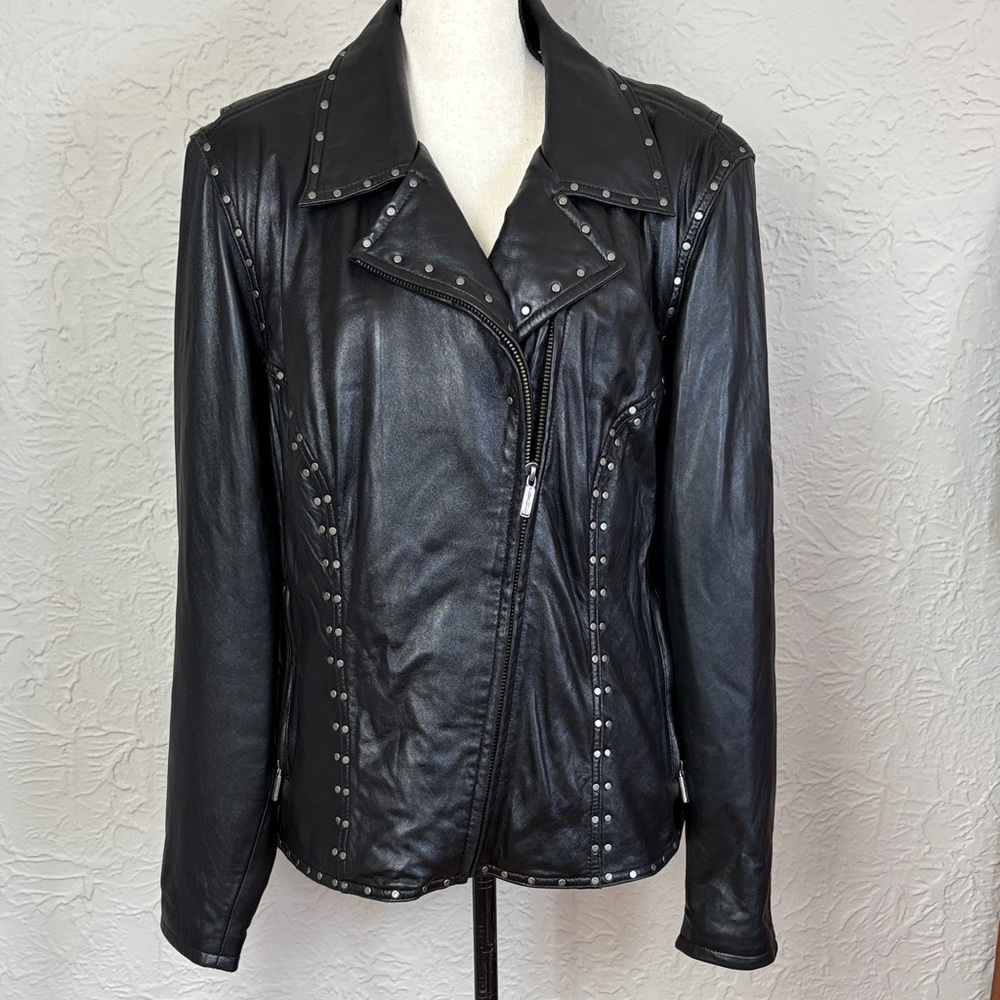 Harley Davidson Soft Studded Leather Biker Jacket